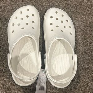 never worn white crocs with tag!!